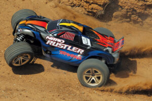 sick rooster tails from a Traxxas nitro rustler