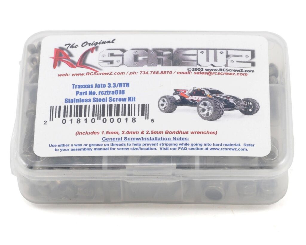 rc screwz kit for the traxxas jato 3.3